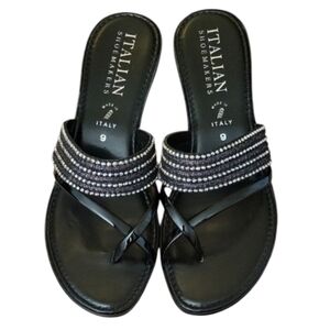 Italian Shoemakers Black Sandals